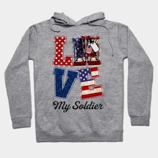 Army Love My Soldier Personalized Hoodie